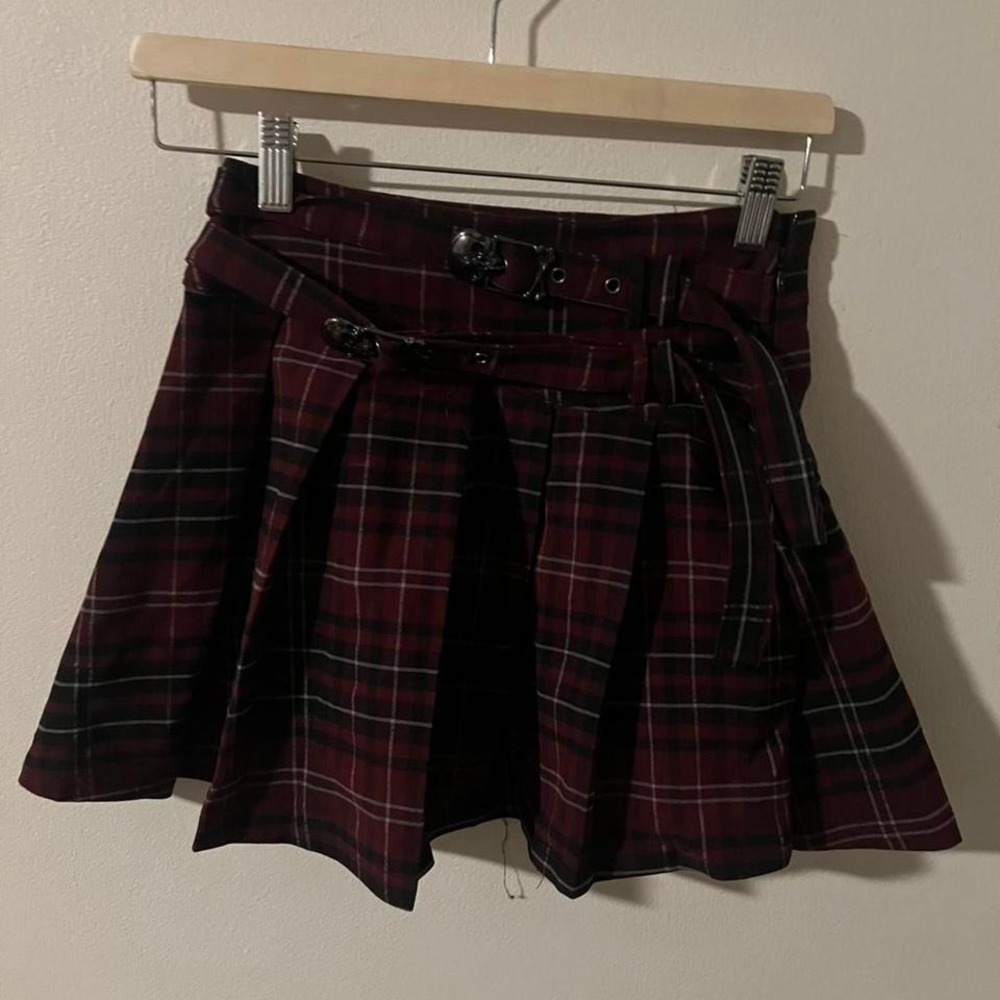 Killstar sable riot mini skirt skull goth punk grunge rave - Picture 3 of 5